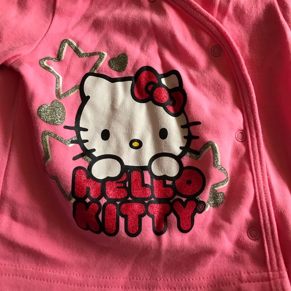 HELLO KITTY 3 piece outfit- sweater, onesie, pants - Picture 3 of 8